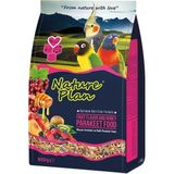 Nature Plan Meyve Aromalı ve Ballı Paraket Yemi 800Gr İçerik: Darı, Aspir, Keten Tohumu
