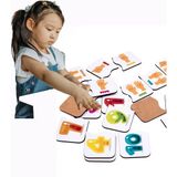 Nature Play Design 10 Parçalı Sayı Eşleştirme Oyunu Ahşap Iki Parçalı Puzzle Okul Öncesi ve Bebek Puzzle Eğitici Oyuncak