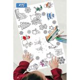 Nature Play Design Kış Temalı 1 metre uzunluğunda Dev Boyama Kağıdı