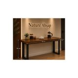 NATUREE AHŞAP Özel Tasarım 60 X 160 Yüksek Bar Masası Ceviz Renk