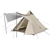 Naturehike Glamping 4 Kişilik Çift Katmanlı Otomatik Kurulum Piramid Çadır