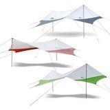 Naturehike Hexagon Sunrise Canopy 5.2x4.6 mt Tarp [güneş ve Rüzgar Koruma Tentesi] - Gri - Mavi