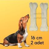 Naturel 16 Cm Pres Kemik 2 Adet - Diş Tartar Temizliği ve Oyalayıcı