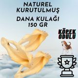 Naturel Dana Kulağı Köpek Çiğneme Ödülü 2'li Paket (Diş Tartar Temizliği)