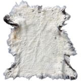 Naturel Dekoratif Boyasız Kısa Tüylü Doğal Desenli 60 x 50 cm Koyun Postu Paspas - Gerçek Deri Post