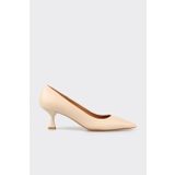 Naturel Deri Kadın Stiletto