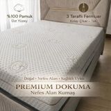 Naturel Fermuarlı Yatak Kılıfı, Yatak Pedi&şiltesi, % 100 Cotton,yıkanabilir, Bej Renk - 120 x 200 cm