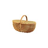 Naturel Home Bohem Large Boy Piknik Sepeti, Brunch Sepeti, Dekoratif Sepet, Iskandinav, Modern, Rattan