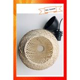 Naturel Lighting Balle Krem Sarkıt Top Avize Siyah Kablo