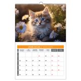NATURELBASIM 2026 KEDİ DUVAR TAKVİMİ-PLANLAMA