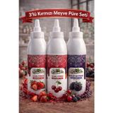 Naturello 3’lü Meyve Püresi Seti 3x1000 ml – Çilek, Vişne, Böğürtlen
