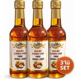 Naturello Kahve ve Kokteyl Şurubu Fındık Aromalı 300 ml x 3 Adet - Kahve Şurubu