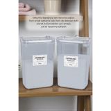 naturelove 2 Adet Vakumlu Kapaklı Toz Deterjan Renkliler Beyazlar Etiketli Kutu 3 Litre