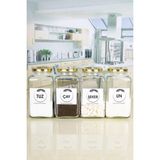 Naturelove 4'lü Dekoratif Mutfak Düzenleyici Un, Tuz, Çay, Şeker 3000 cc Gold Metal Kapak
