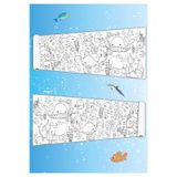 Natureplaydesign 2.5 metre dev deniz temalı boyama kağıdı çoklu etkinlik - Bebek ve Çocuk için Eğitici Boyama Kağıdı