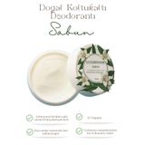 naturepower %100 Doğal Krem Koltuk Altı Deodorantı Ter Kokusu Önleyici Sabun Esanslı 50 ml