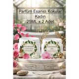 naturepower Doğal Krem Koltuk Altı Deodorantı Ter Kokusu Önleyici kadın Parfüm Kokuları Seti ( Libra-la vie) 25 ml x 2 Adet