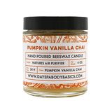 NATURE'S APOTHECARY Balkabağı Vanilyalı Chai Elle Dökülen Balmumu Mum - Tamamen Doğal, Pamuk Örgülü Fitil, Kimyasal İçermez, Dumansız, Havayı Temizler, Toksik Olmaz, Kirletmez, Alerjenik Olmaz, ABD'de Üretilmiştir