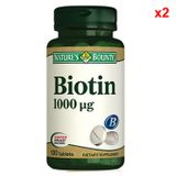 Nature's Bounty Biotin 1000 mcg 2x100 Tablet