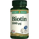 Nature's Bounty Biotin 1000 ug 100 Tablet