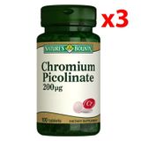 Nature's Bounty Chromium Picolinate 200 mcg 3x100 Tablet