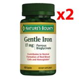 Nature's Bounty Gentle Iron 17 mg 2x60 Kapsül