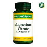 Nature's Bounty Magnesium Citrate Plus Vitamin B6 10x60 Tablet