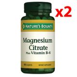 Nature's Bounty Magnesium Citrate with Vitamin B6 2x60 Kaplet