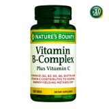 Nature's Bounty Vitamin B Complex Plus Vitamin C 10x60 Tablet