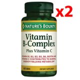 Nature's Bounty Vitamin B Complex Plus Vitamin C 2x60 Tablet