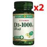 Nature's Bounty Vitamin D3 1000 IU 2x100 Kapsül