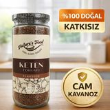 Nature's Food Keten Tohumu 320gr Cam Kavanoz | Lif Deposu & Omega 3 Kaynağı | Diyet Dostu Süper Gıda - 320 gr