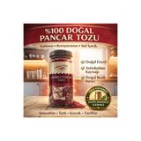 NATURES FOOD Kırmızı Pancar Tozu 150g Cam Kavanoz | %100 Doğal Katkısız | Enerji & Detoks Destek | Smoothie
