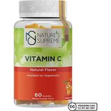 Nature's Supreme 60 Çiğnenebilir Gummies Vitamin C Besin Takviyesi Yetişkinler İçin Doğal Aroma - --
