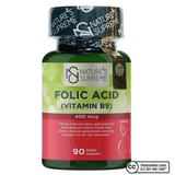 Nature's Supreme Folic Acid 400 mcg 90 Kapsül