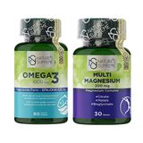 Nature's Supreme Omega 3 60 Kapsül Balık Yağı + Multi Magnesium Complex 30 Tablet