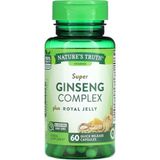 Nature's Truth, Süper Ginseng Kompleksi + Arı Sütü, 60 Hızlı Salımlı Kapsül - aromasız