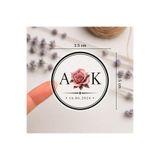 naturevo 100 Adet Şeffaf Sticker Etiket Kişiye Özel Baskılı – İsimli ve Tarihli Şeffaf Etiket – Düğün, Nişan, Nikah, Kına Hediyelikleri İçin