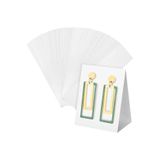 naturevo 30 Adet Beyaz Küpe Kartı - 300 gr Kalın Karton Takı Sergileme Kartları