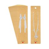 naturevo 50 Adet Kraft Uzun Takı Kartı — 21×5.5 cm For You Tasarım Küpe – Kolye – Bileklik Kartı