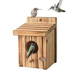 NATUREYLWL Yaban kuşu evi, dış mekan için küçük kuş yuvası, ağaç yuvası, böcek kuşu, muhabbet kuşu, yaban kuşu, yaban kuşu, kuş evi, dış mekan için tünek evi, çam ağacından