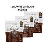 Naturiga 3'lü Brownie Kraker 40 gr Glutensiz Vegan Dostu Lezzetli Atıştırmalık