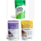 Naturiga Acai Tozu 50 gr, Maca Tozu 100 gr Yeşil Karışım 100 gr 3'lü Fırsat Paketi