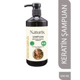 Naturix 600 ml Yıpranmış Saçlar Tuzsuz Keratin Şampuanı Keratinli Şampuan