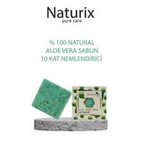 Naturix Aloe Vera Sabunu 125 gr | Kuru Ciltler Için Nemlendirici, Kurutucu Ve Doğal Cilt Bakımı