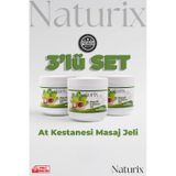 Naturix At Kestanesi Balsamı Masaj Jeli 3'lü Eko Paket - 500 Ml