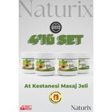 Naturix At Kestanesi Masaj Jeli 500 Ml 4'lü Set Ferahlatıcı ve Rahatlatıcı Özellikler
