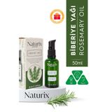 Naturix Biberiye Yağı %100 Doğal Dökülme Karşıtı, Saç Uzamasını Destekleyici ve Kepek Önleyici - 50 ml