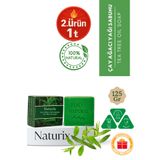Naturix Çay Ağacı Yağı Sabunu 125 gr | Arındırıcı, Yağ Dengeleyici ve Cilt Yatıştırıcı Bakım Sabunu
