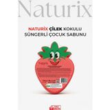 Naturix Çilek Şekilli Süngerli Çocuk Sabunu 130GR - 1 Adet